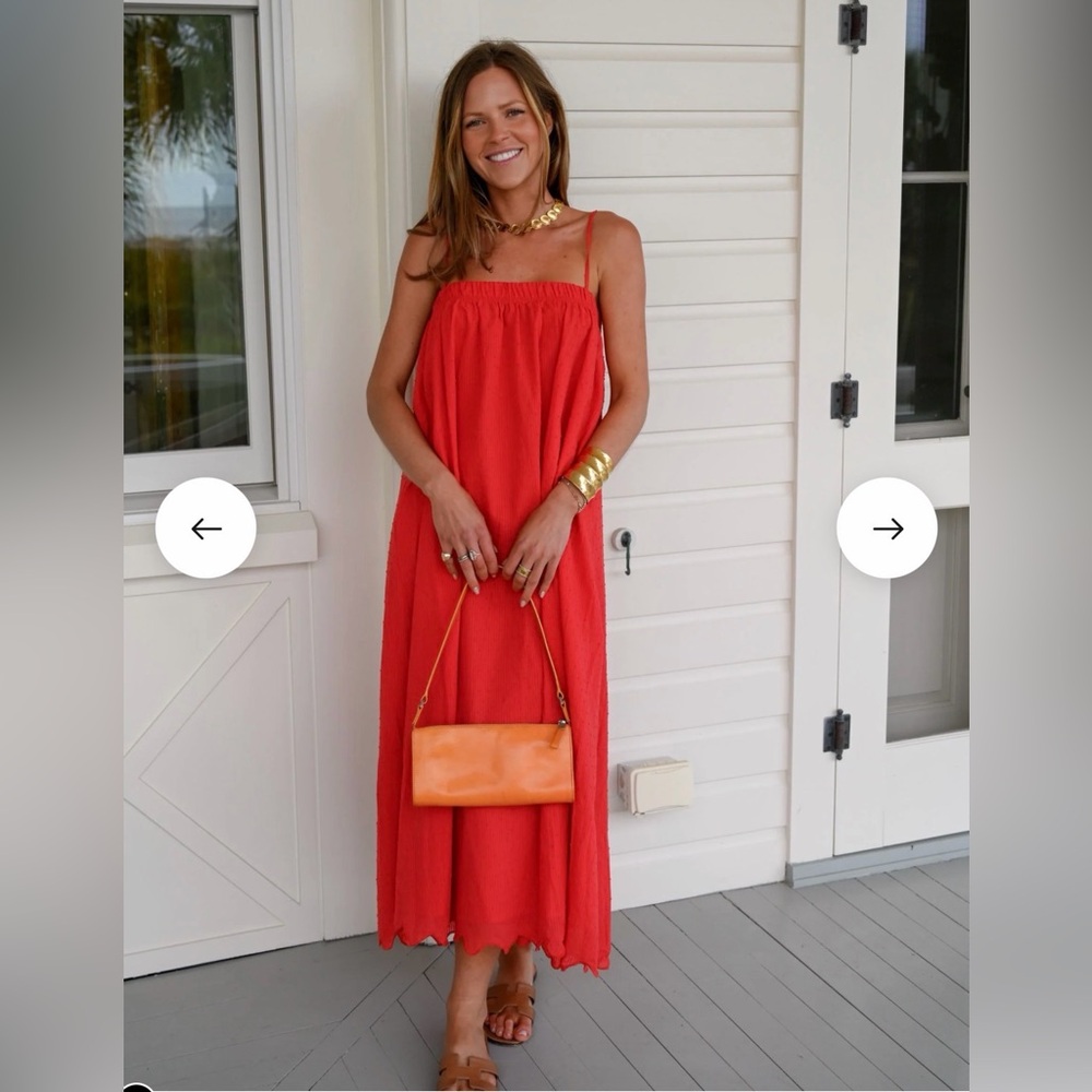 Darling Loungewear Red Spaghetti Strap Maxi Dress